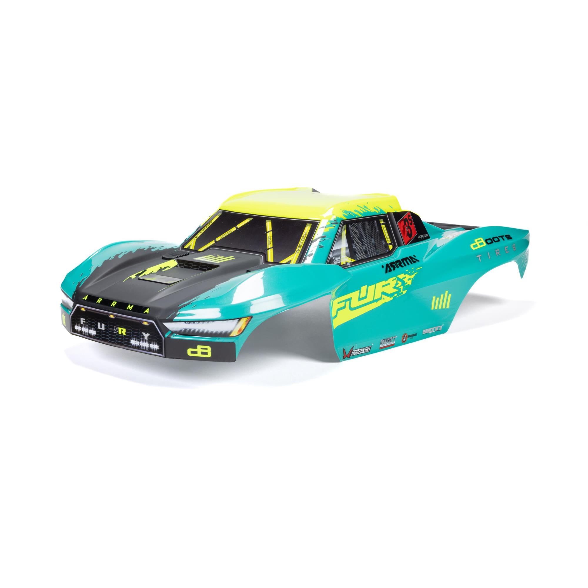 Arrma ARA-2120 1/10 FURY Painted Decaled Trimmed Body Set Green