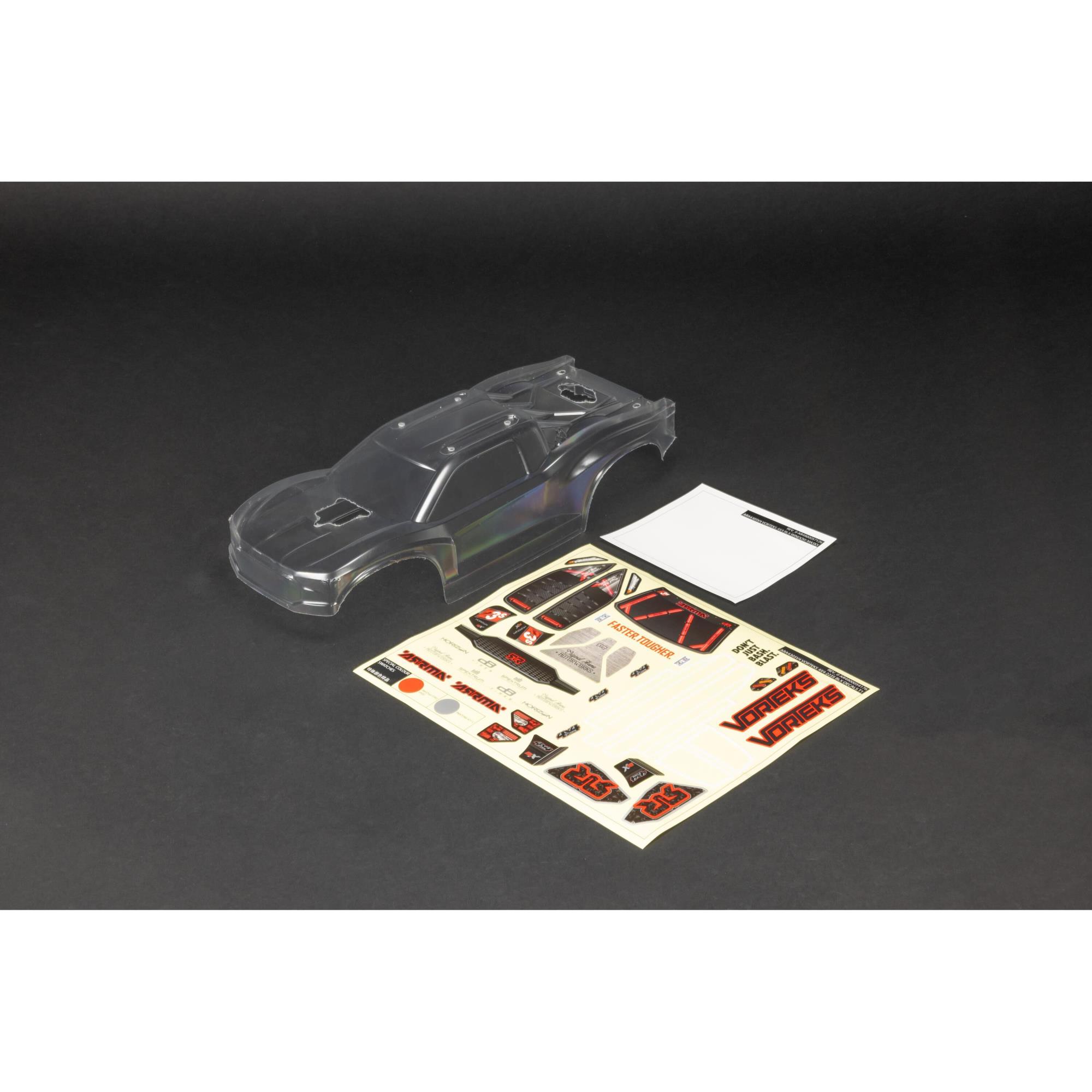 Arrma ARA-2146 VORTEKS 4x4 Trimmed Body Clear