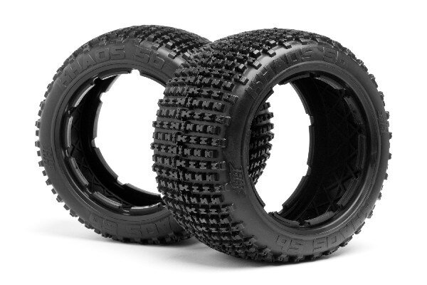 HPI HP67972 Khaos Tire (White/Baja 5B/Rear/2Pcs)