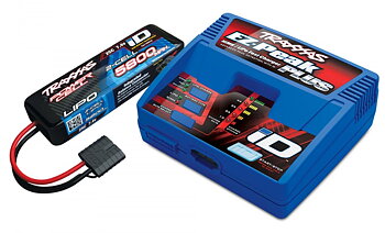 Traxxas 2992GX Laddare EZ-Peak Plus 4A och 2S 5800mAh Batteri Combo