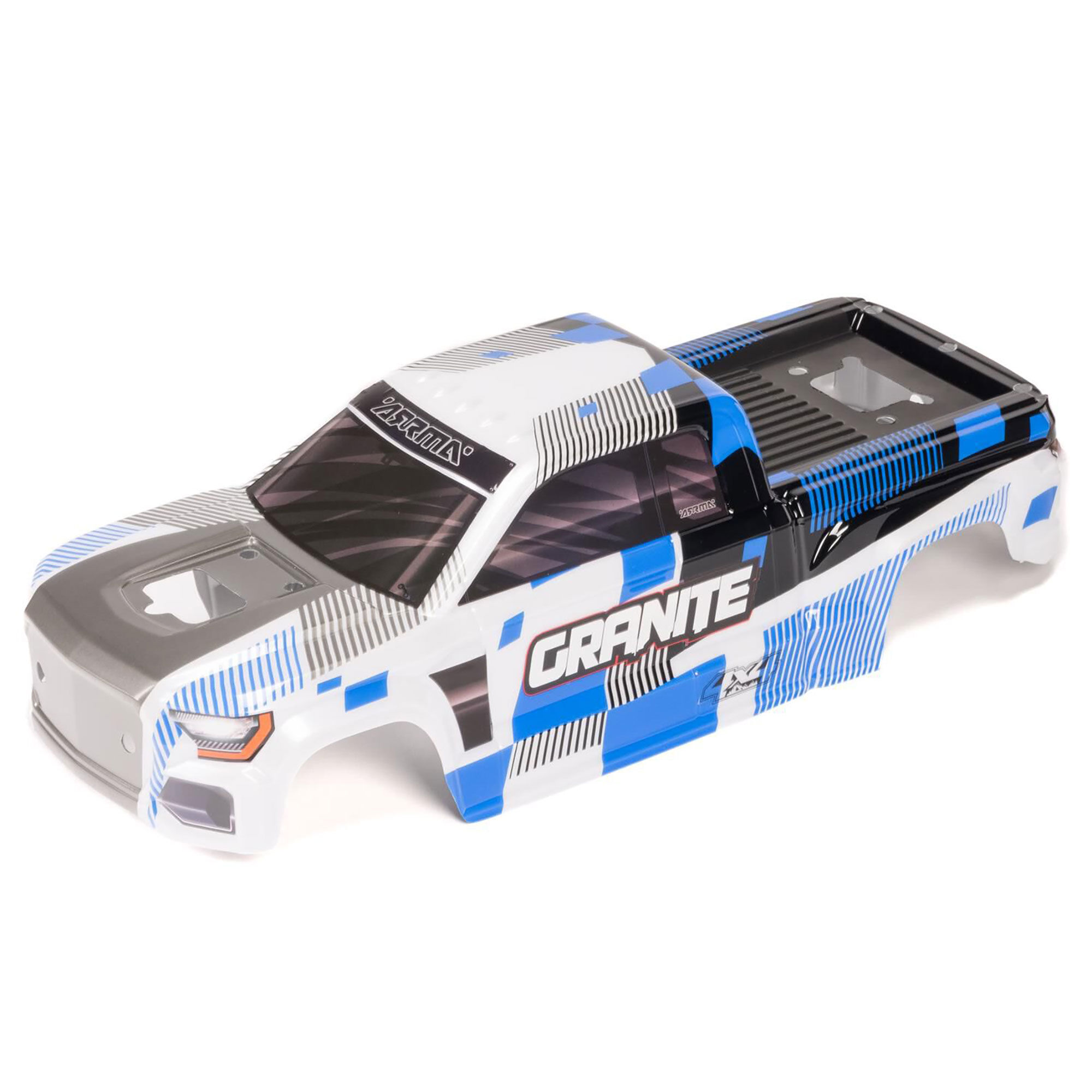 Arrma ARA-2246 1/10 Clipless Painted Decaled Body Blue: GRANITE 4X4