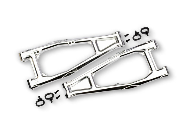 Traxxas 10929-CHRM Suspension Arm Upper Front Chrome (Pair) Funco Sand Car