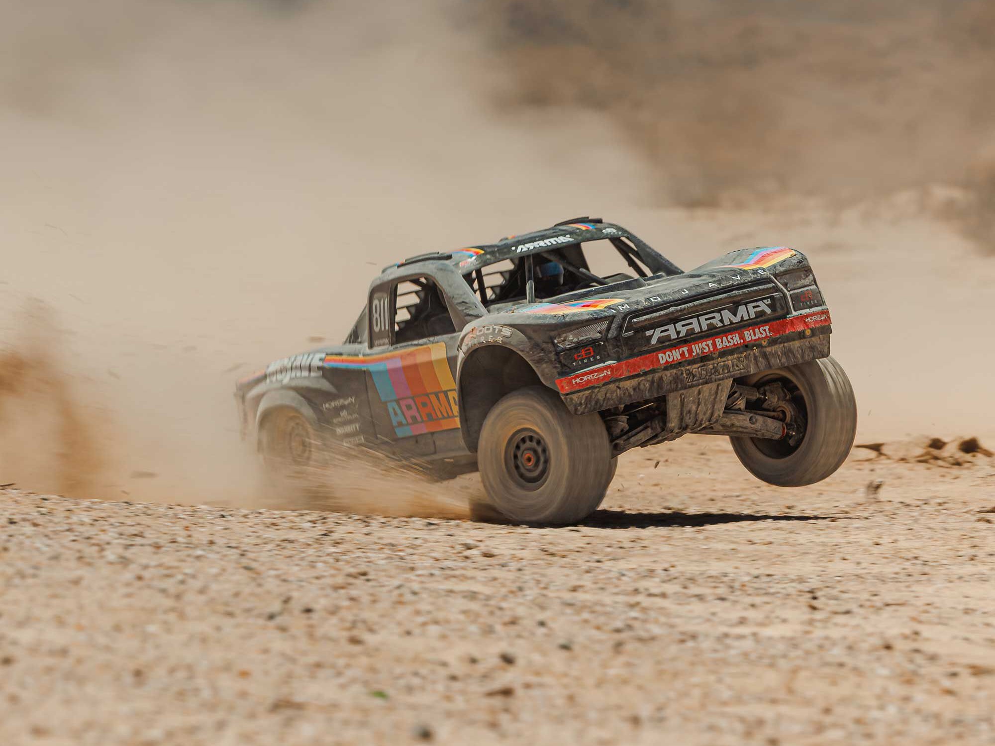 ARRMA 1/7 MOJAVE 6S 4X4 RTR Brushless Desert Truck, Blå - 32