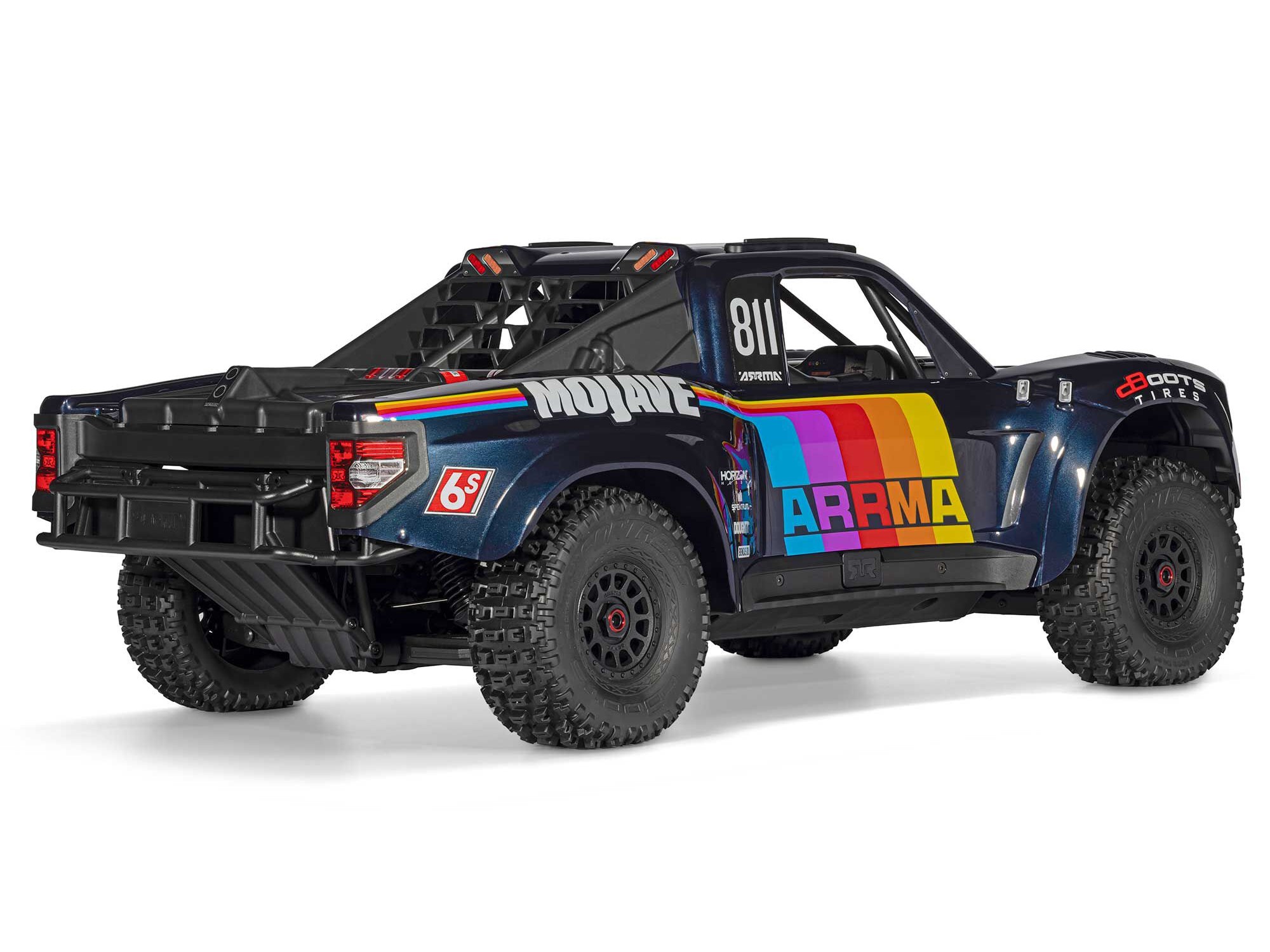 ARRMA 1/7 MOJAVE 6S 4X4 RTR Brushless Desert Truck, Blå - 8