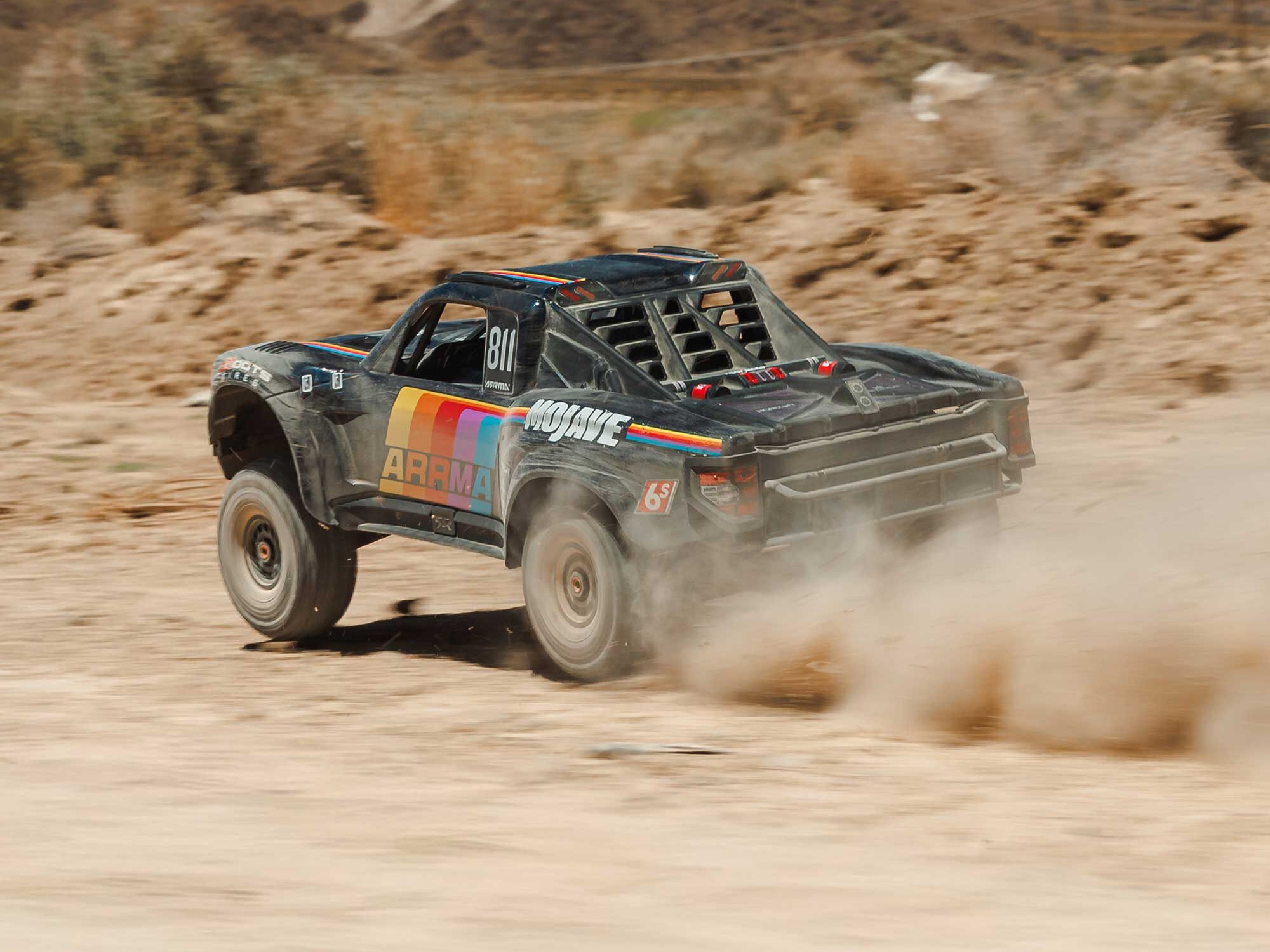 ARRMA 1/7 MOJAVE 6S 4X4 RTR Brushless Desert Truck, Blå - 4