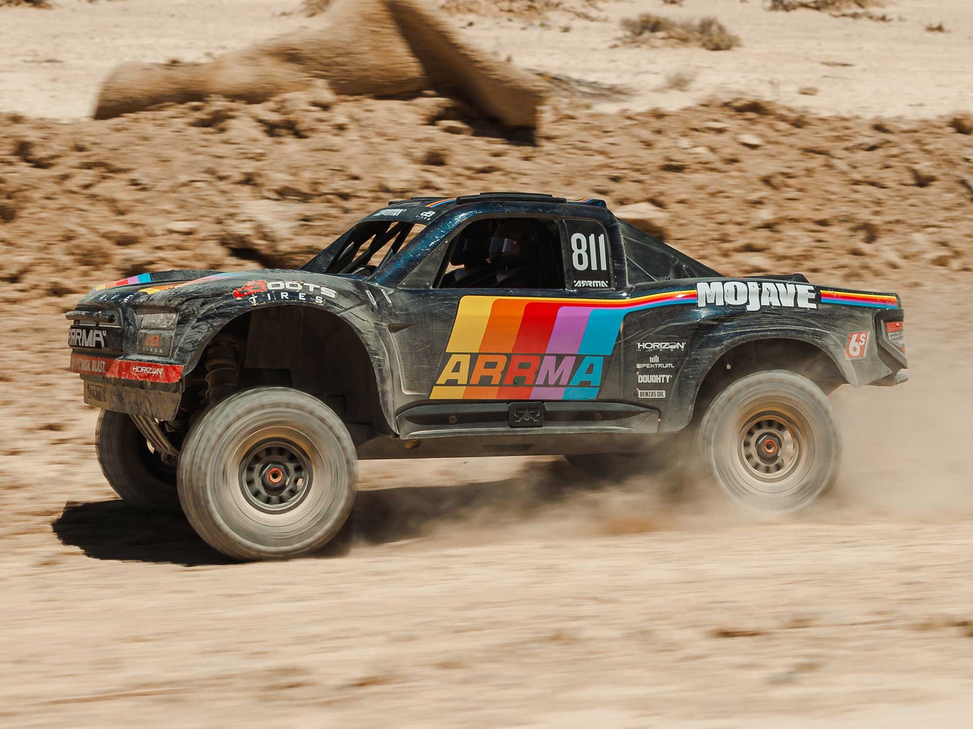 ARRMA 1/7 MOJAVE 6S 4X4 RTR Brushless Desert Truck, Blå - 2