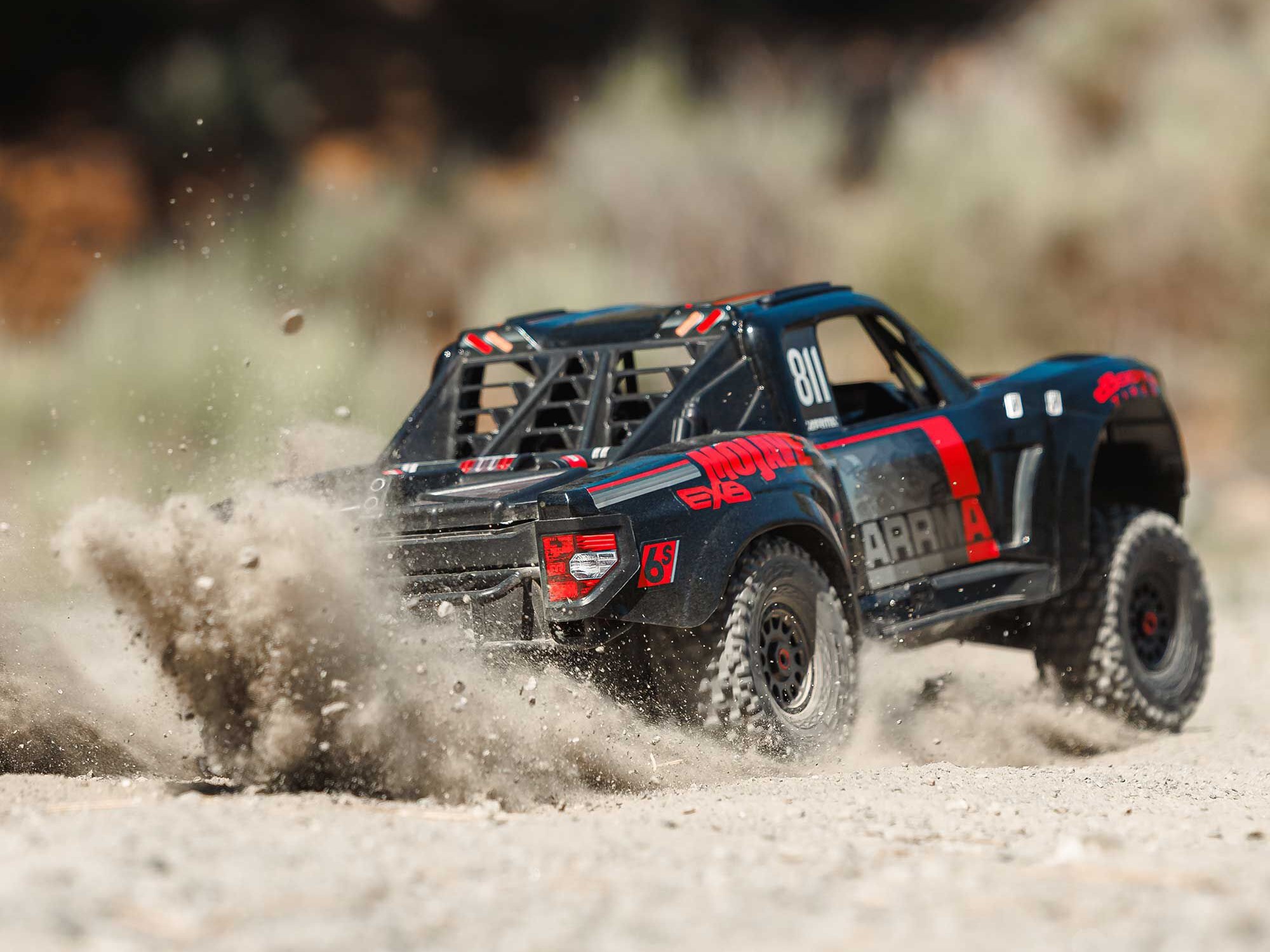ARRMA 1/7 MOJAVE 6S EXB 4X4 RTR Brushless Desert Truck, Svart - 9