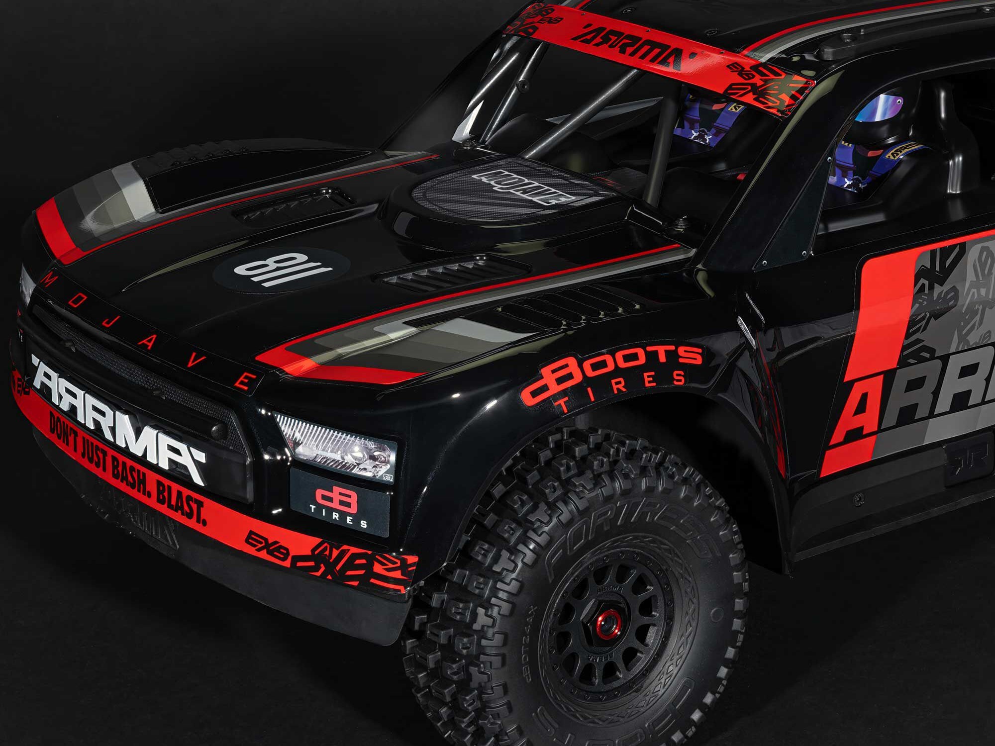 ARRMA 1/7 MOJAVE 6S EXB 4X4 RTR Brushless Desert Truck, Svart - 22