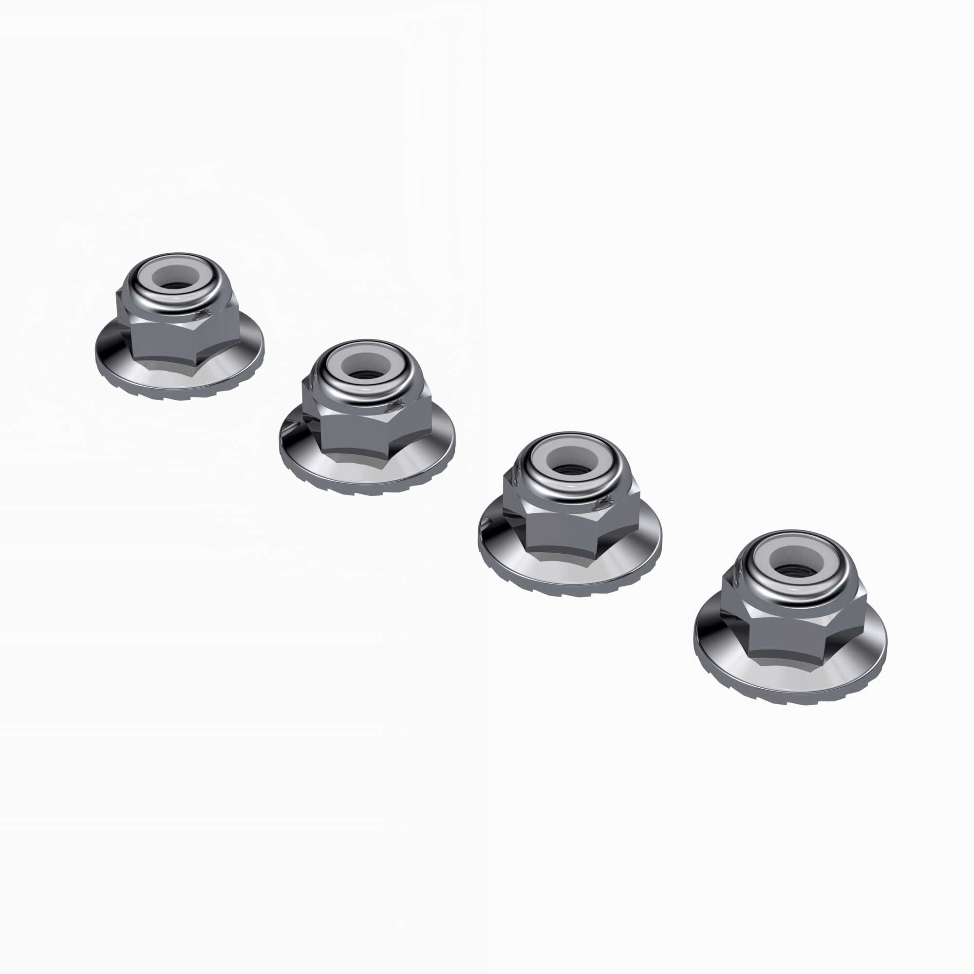 Arrma ARA-2472 Wide Flanged Nyloc Nut M4 (4)