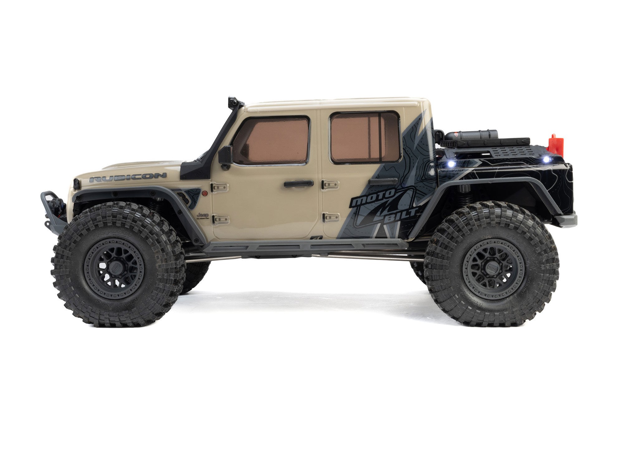 Axial AXI-2443T1 1/10 SCX10 III Motobilt Waypoint Jeep JT Gladiator 4X4 RTR Brushed Rock Crawler, Tan - 8