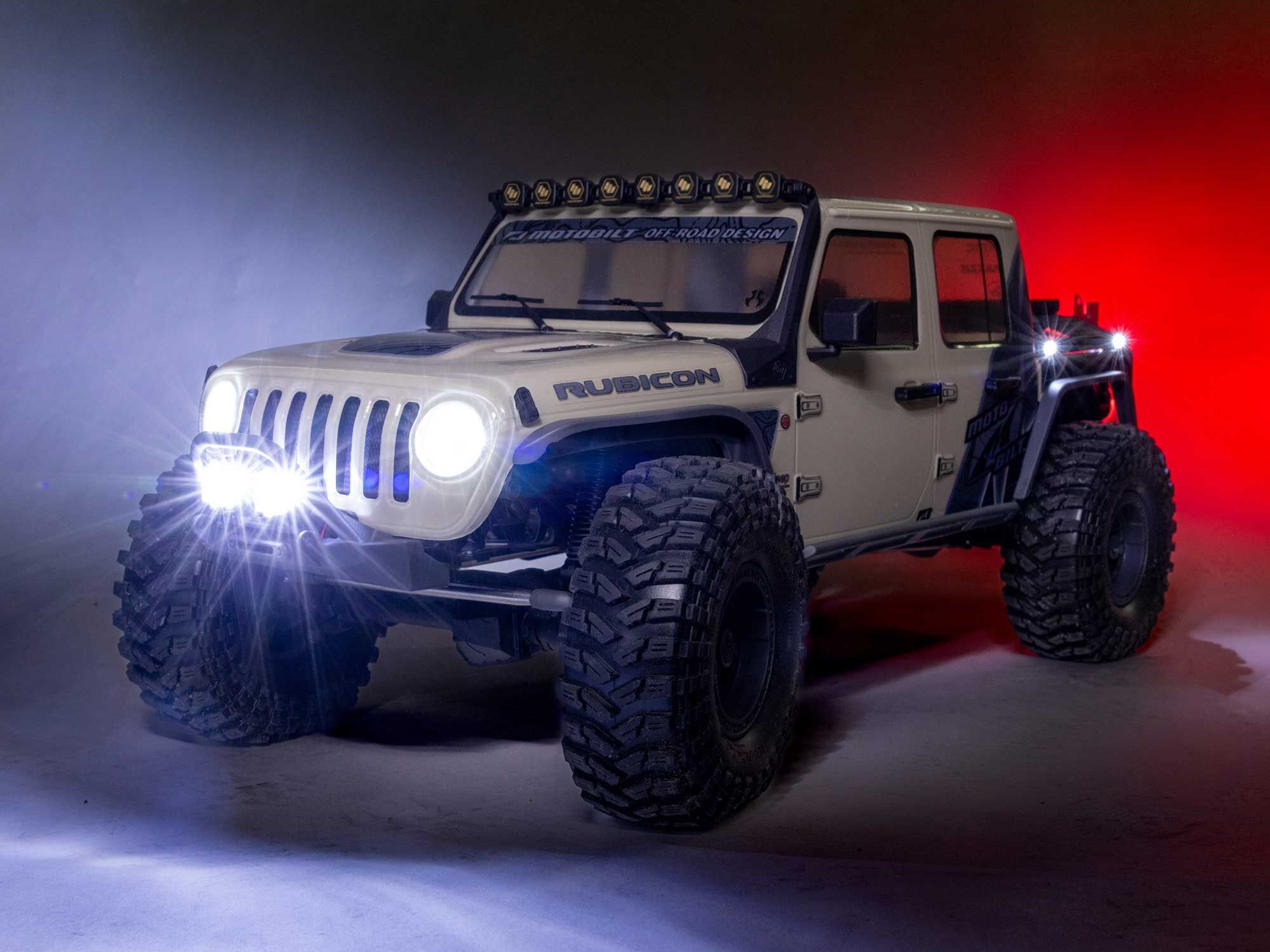 Axial AXI-2443T1 1/10 SCX10 III Motobilt Waypoint Jeep JT Gladiator 4X4 RTR Brushed Rock Crawler, Tan - 25