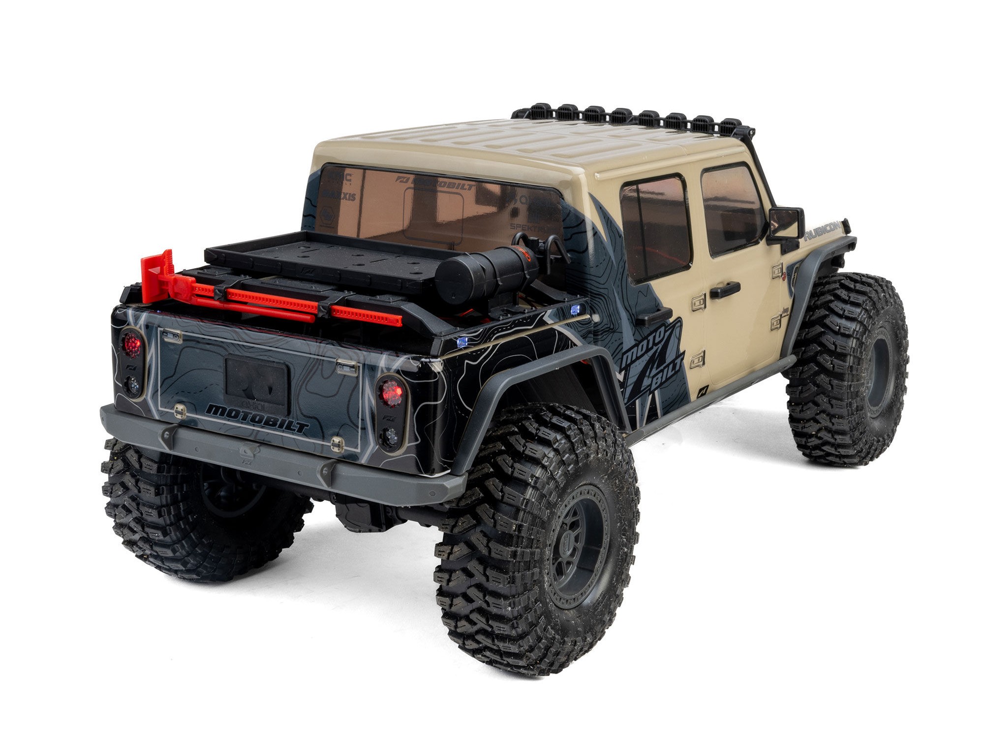 Axial AXI-2443T1 1/10 SCX10 III Motobilt Waypoint Jeep JT Gladiator 4X4 RTR Brushed Rock Crawler, Tan - 6