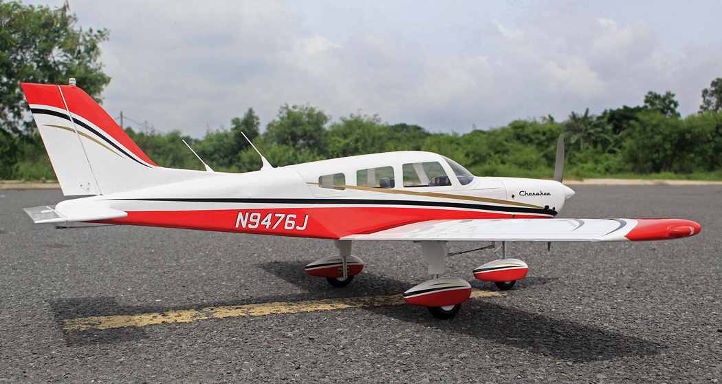 Seagull Piper Cherokee 153cm 10-15cc Röd ARF - 5