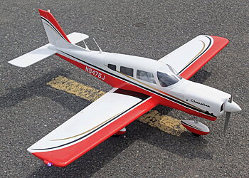 Seagull Piper Cherokee 153cm 10-15cc Röd ARF