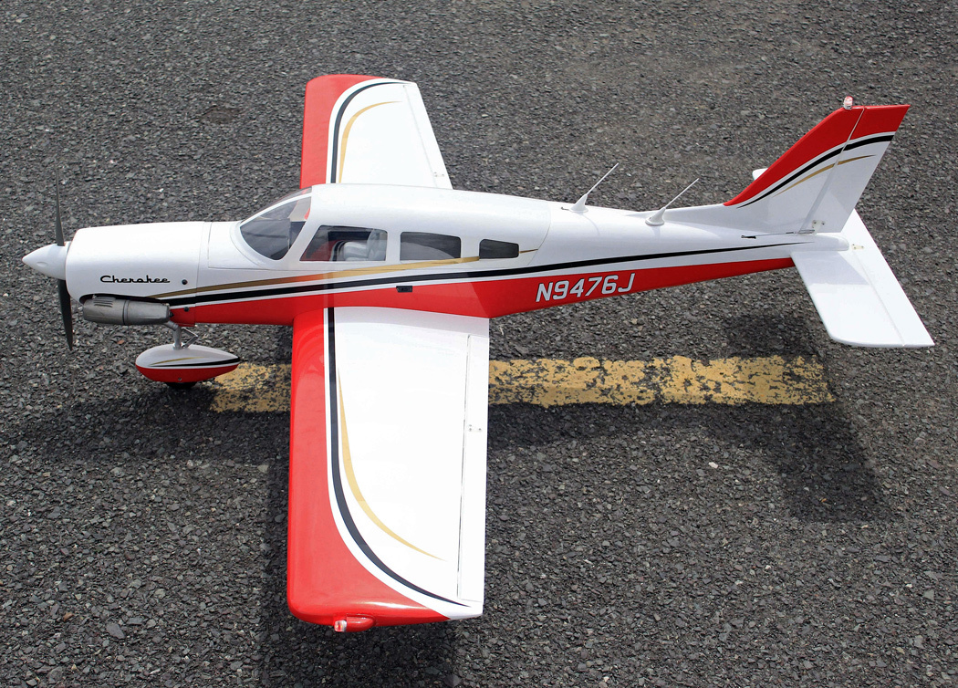 Seagull Piper Cherokee 153cm 10-15cc Röd ARF - 6