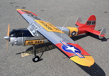 Seagull Cessna 195 USAF 229cm 35-50cc Gas ARF