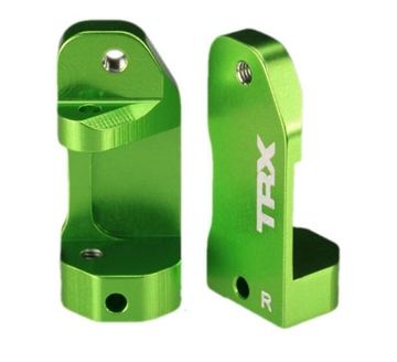 Traxxas 3632G Styrspindelhållare Aluminium Grön (Par)