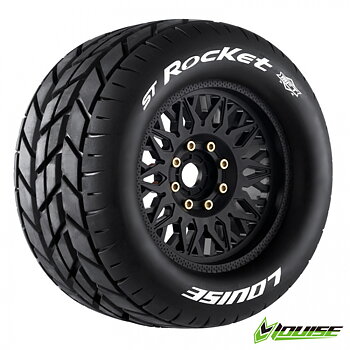 LOUISE RC WORLD L-T3324X Däck & Fälg ST-ROCKET 3,8" Sport MFT (Lös 17mm Hex 0" & 1/2" Offset) (2)