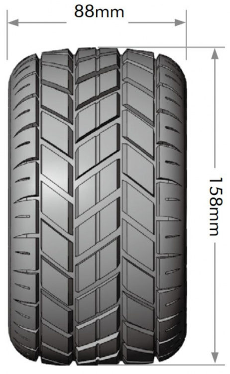 LOUISE RC WORLD L-T3324X Tires & Rims ST-ROCKET 3.8" Sport MFT (Loose 17mm Hex 0" &amp; 1/2" Offset) (2) - 2