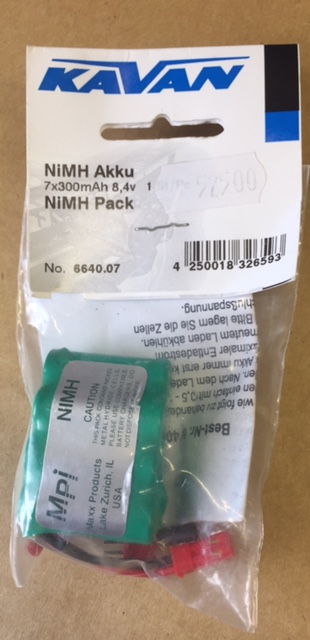 NiMH Pack, 7x300 mAh 8,4V. (1st)