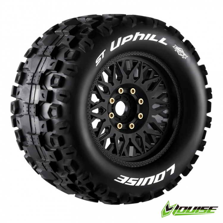 LOUISE RC WORLD L-T3326X Däck & Fälg ST-UPHILL 3,8" Sport MFT (Lös 17mm Hex 0" & 1/2" Offset) (2)