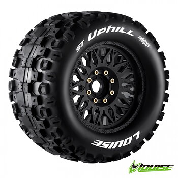 LOUISE RC WORLD L-T3326X Däck & Fälg ST-UPHILL 3,8" Sport MFT (Lös 17mm Hex 0" & 1/2" Offset) (2)