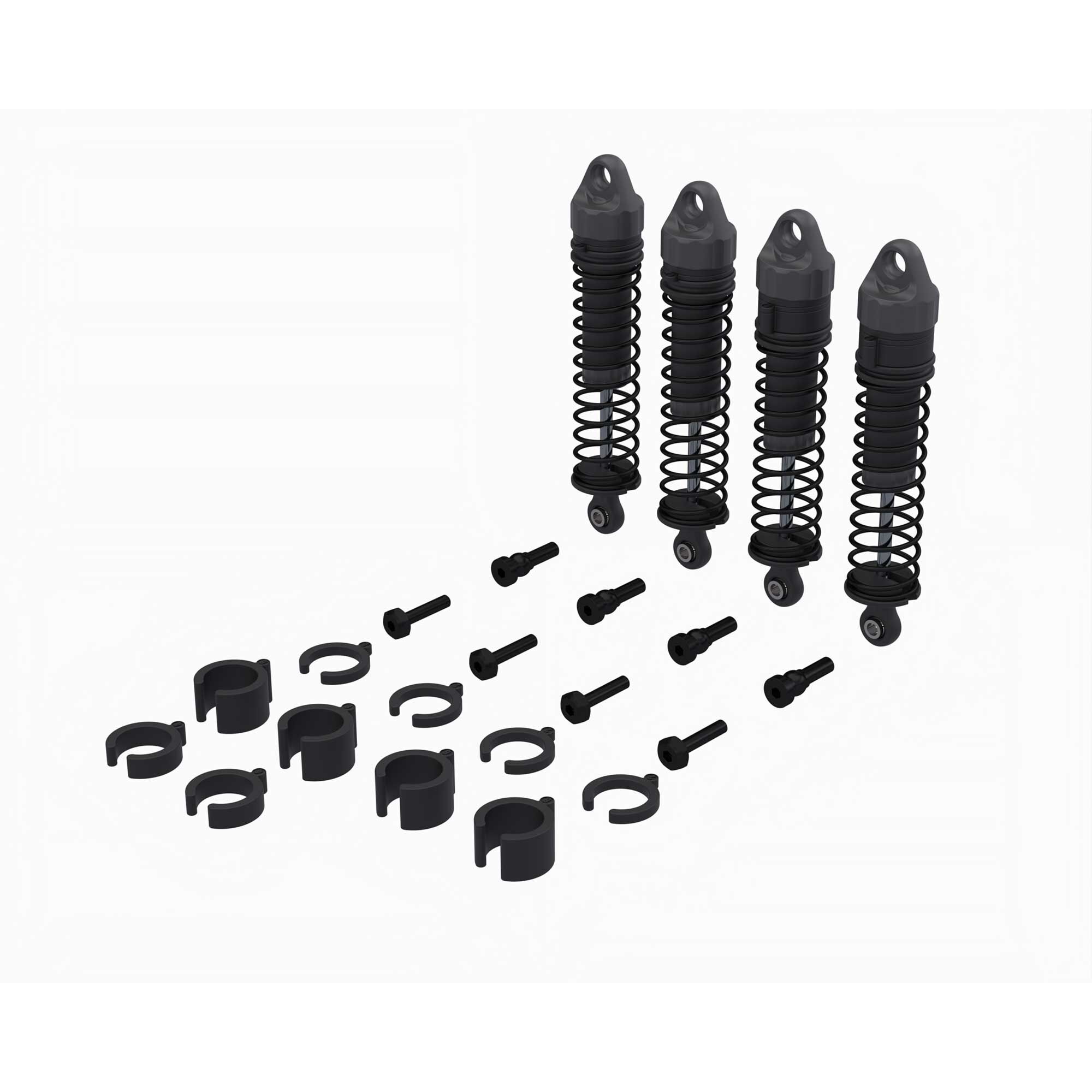 Arrma ARA-2591 Shock Set 71mm Length 500cSt Oil (4): GROM