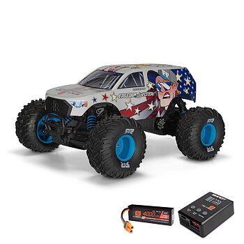 Arrma ARA3530SFFT1 1/10 FREEDOM FLYER 223S 2WD RTR Brushless Monster Truck (Battery & Charger Included), White