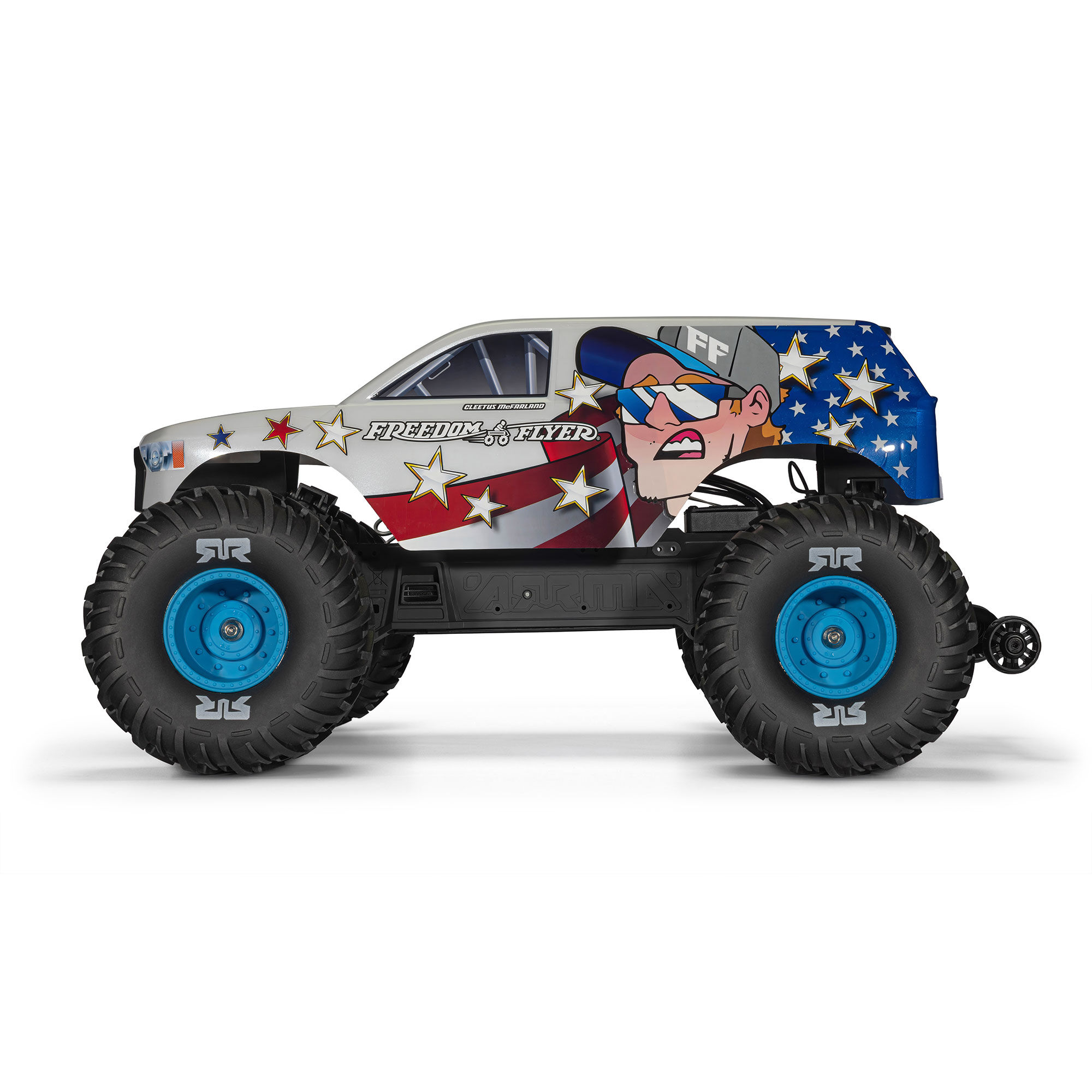 Arrma ARA3530SFFT1 1/10 FREEDOM FLYER 223S 2WD RTR Brushless Monster Truck (Battery & Charger Included), White - 25