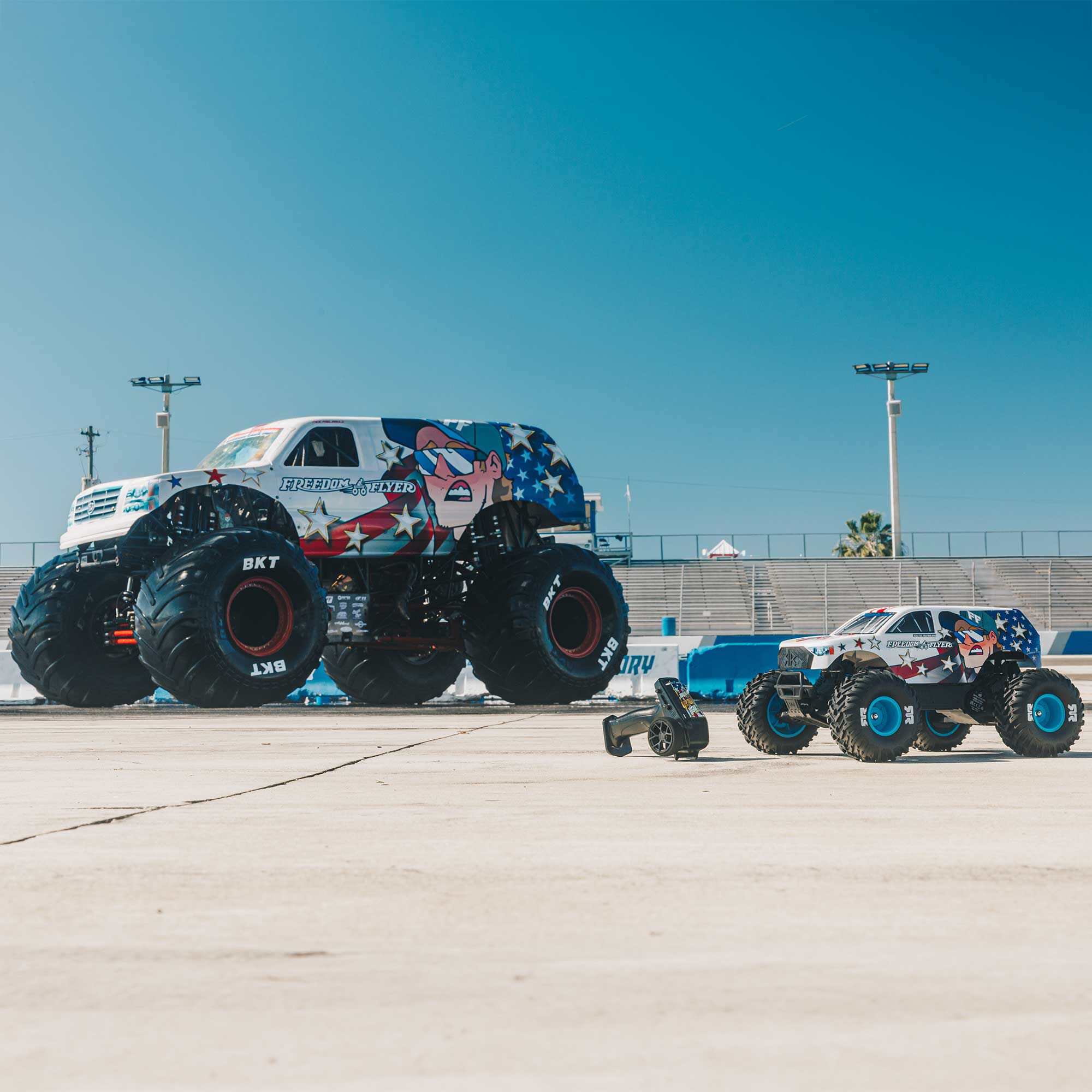 Arrma ARA3530SFFT1 1/10 FREEDOM FLYER 223S 2WD RTR Brushless Monster Truck (Battery & Charger Included), White - 7