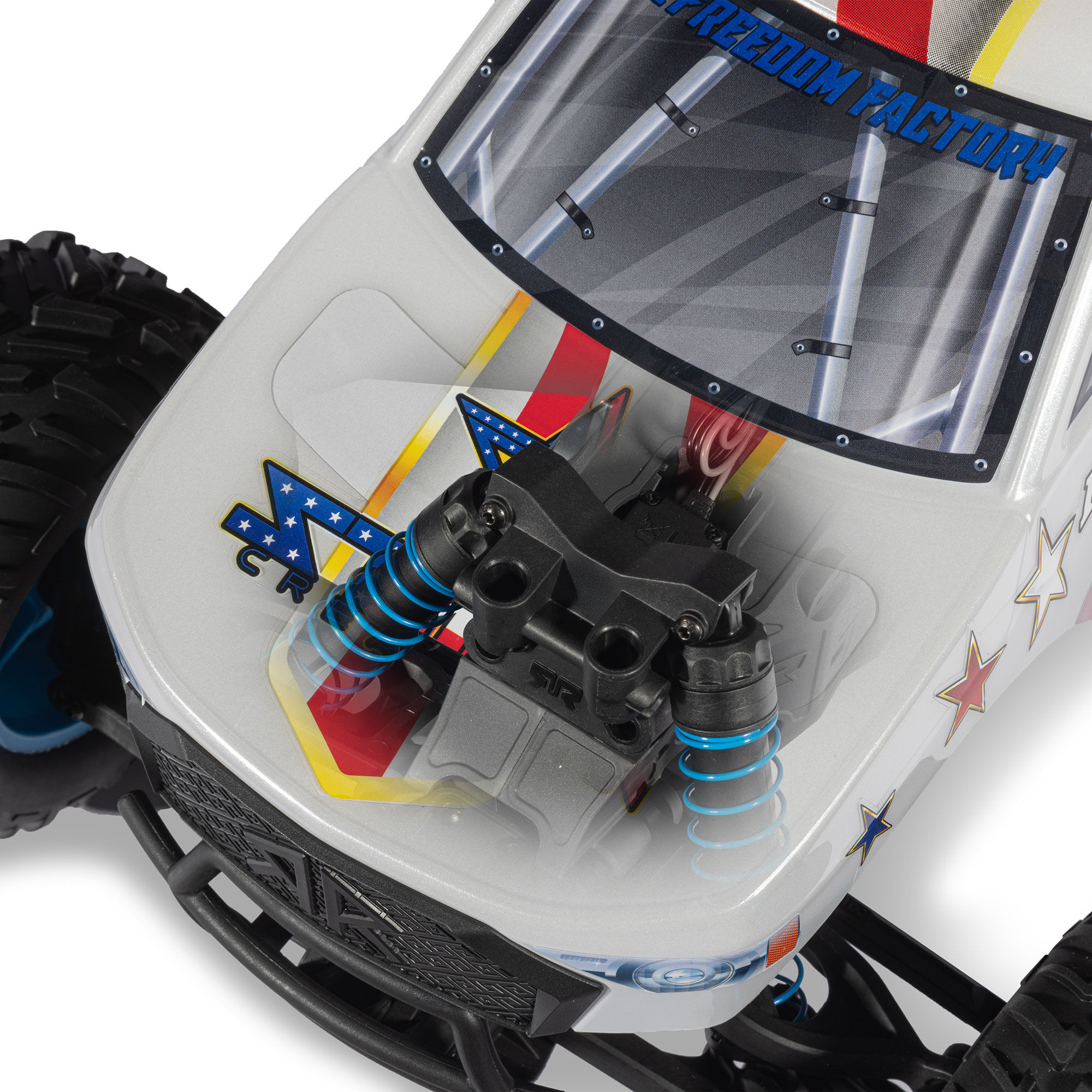 Arrma ARA3530SFFT1 1/10 FREEDOM FLYER 223S 2WD RTR Brushless Monster Truck (Battery & Charger Included), White - 8