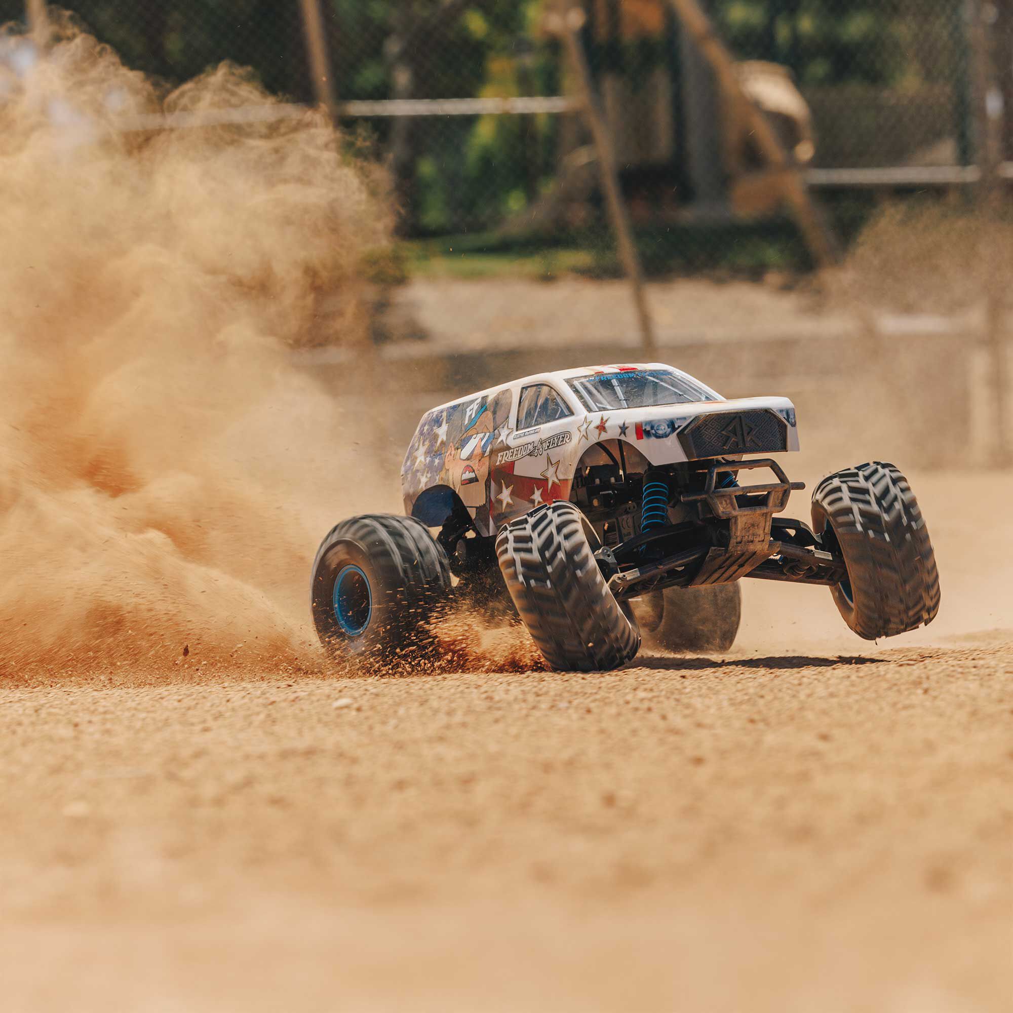 Arrma ARA3530SFFT1 1/10 FREEDOM FLYER 223S 2WD RTR Brushless Monster Truck (Battery & Charger Included), White - 2