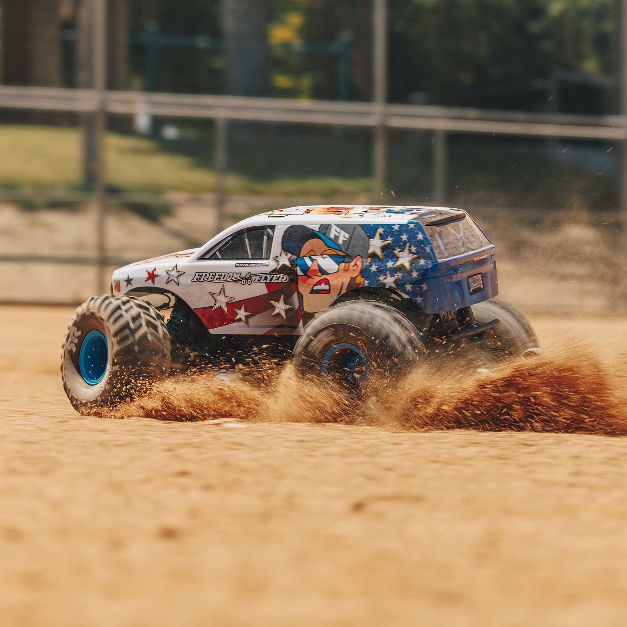 Arrma ARA3530SFFT1 1/10 FREEDOM FLYER 223S 2WD RTR Brushless Monster Truck (Battery & Charger Included), White - 33