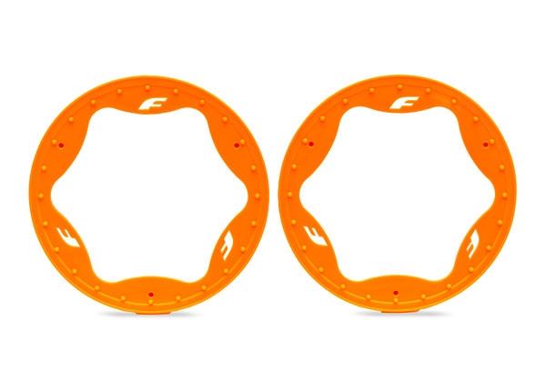 Traxxas 10948-ORNG Beadlock Rings Orange Pro Scale Sand Car Race 4.3 Rear (2)