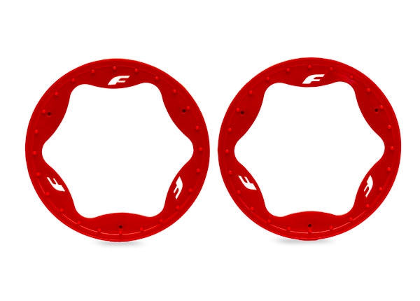 Traxxas 10948-RED Beadlock Ringar Röd Pro Scale Sand Car Race 4.3" Bak (2)