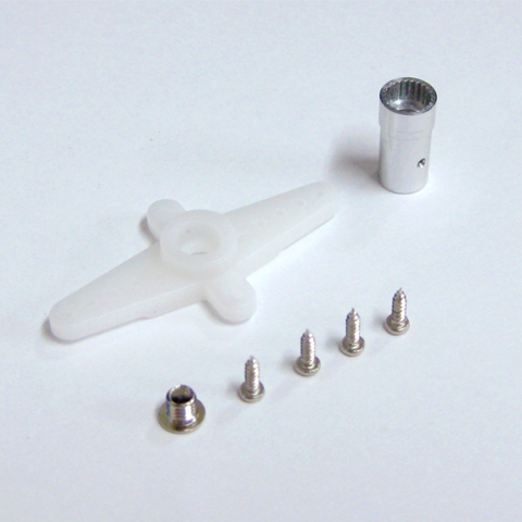 Servo horn Package(For DS65K / DS75K)  INCLUDING: screws, horn, RDS