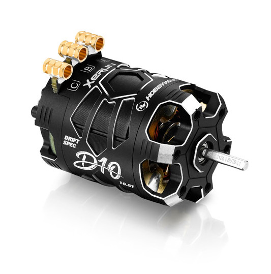 Hobbywing Motor XeRun D10 13.5T Svart Drift BL Sensored