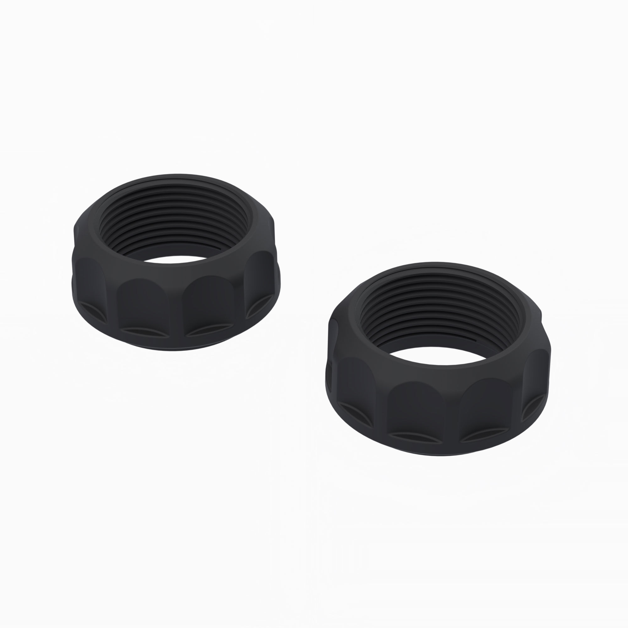 Arrma ARA-2643 Threaded Shock Collar Black (2)