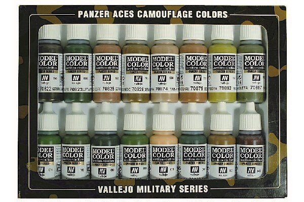 VALLEJO 70179 Panzer Aces 16 farver (model colour) 2009