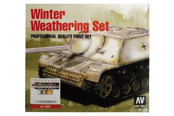 VALLEJO 72220 Winter weathering set 8 farver+paste (MC) 2009