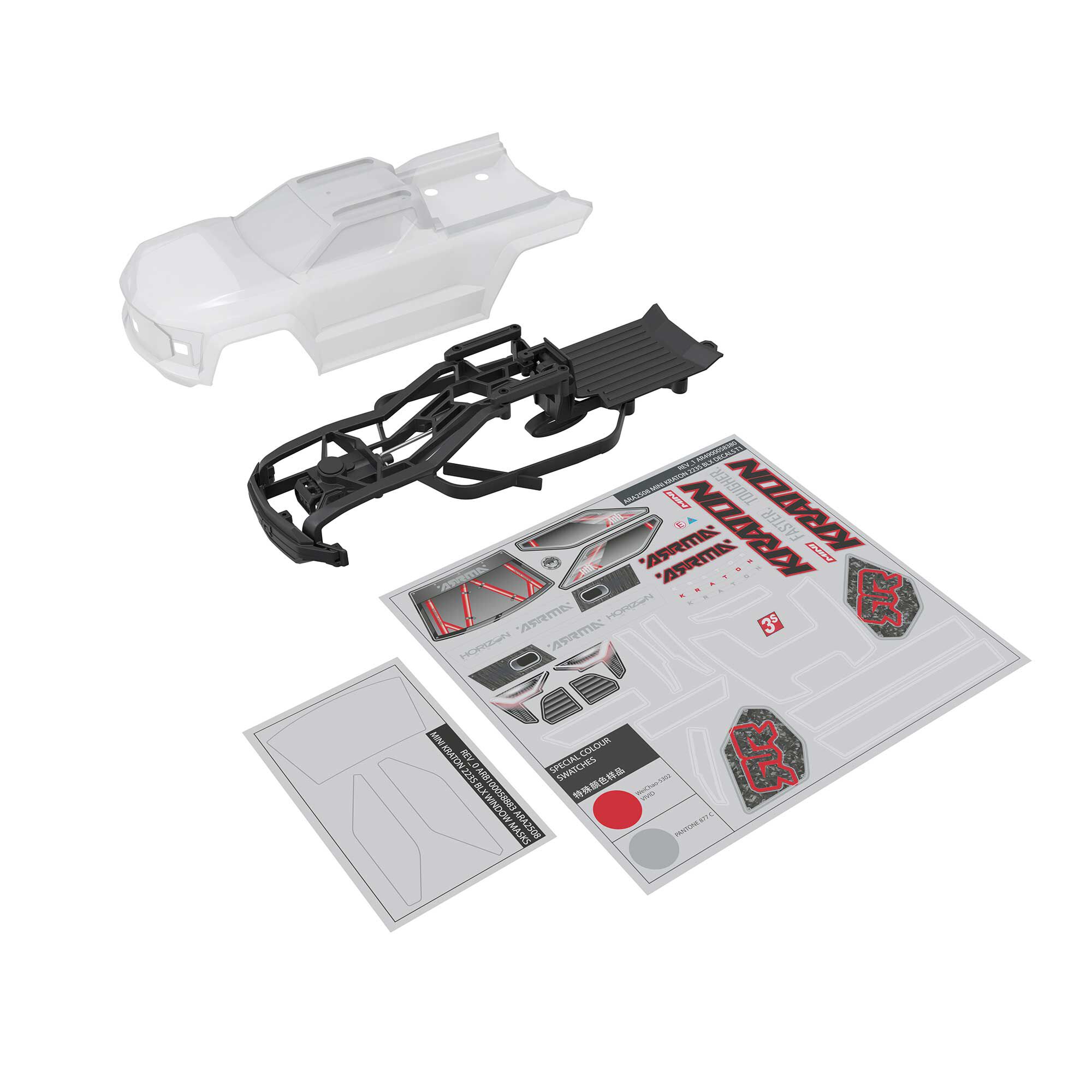Arrma ARA-2651 MINI KRATON Body Clear