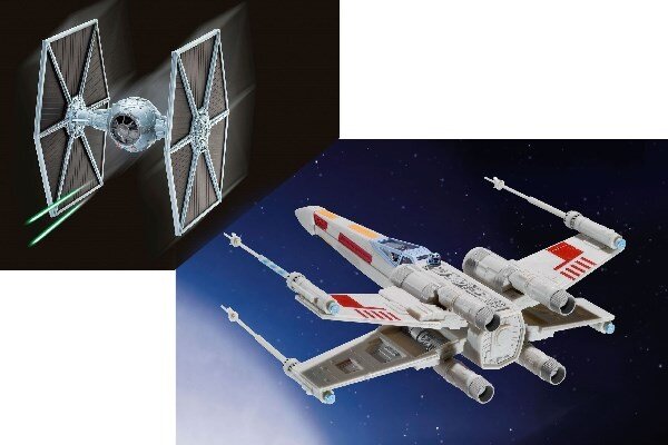 Revell 6054 1:57 1:65 Gift Set X-Wing Fighter + TIE Fighter