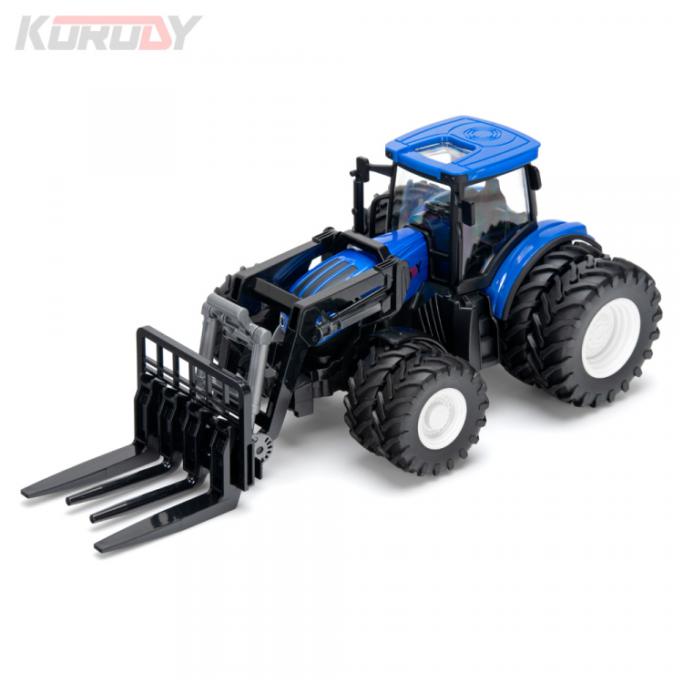 Tractor with double wheels and fork RC RTR 1:24