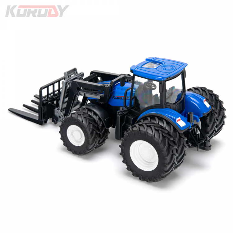 Tractor with double wheels and fork RC RTR 1:24 - 2