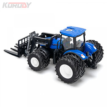 Tractor with double wheels and fork RC RTR 1:24