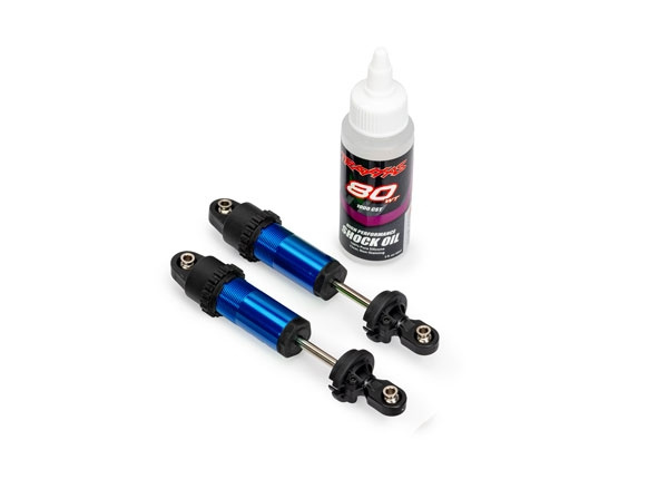 Traxxas 10961-BLUE Shocks GT-Maxx Front Alu Blue (2) Funco Sand Car