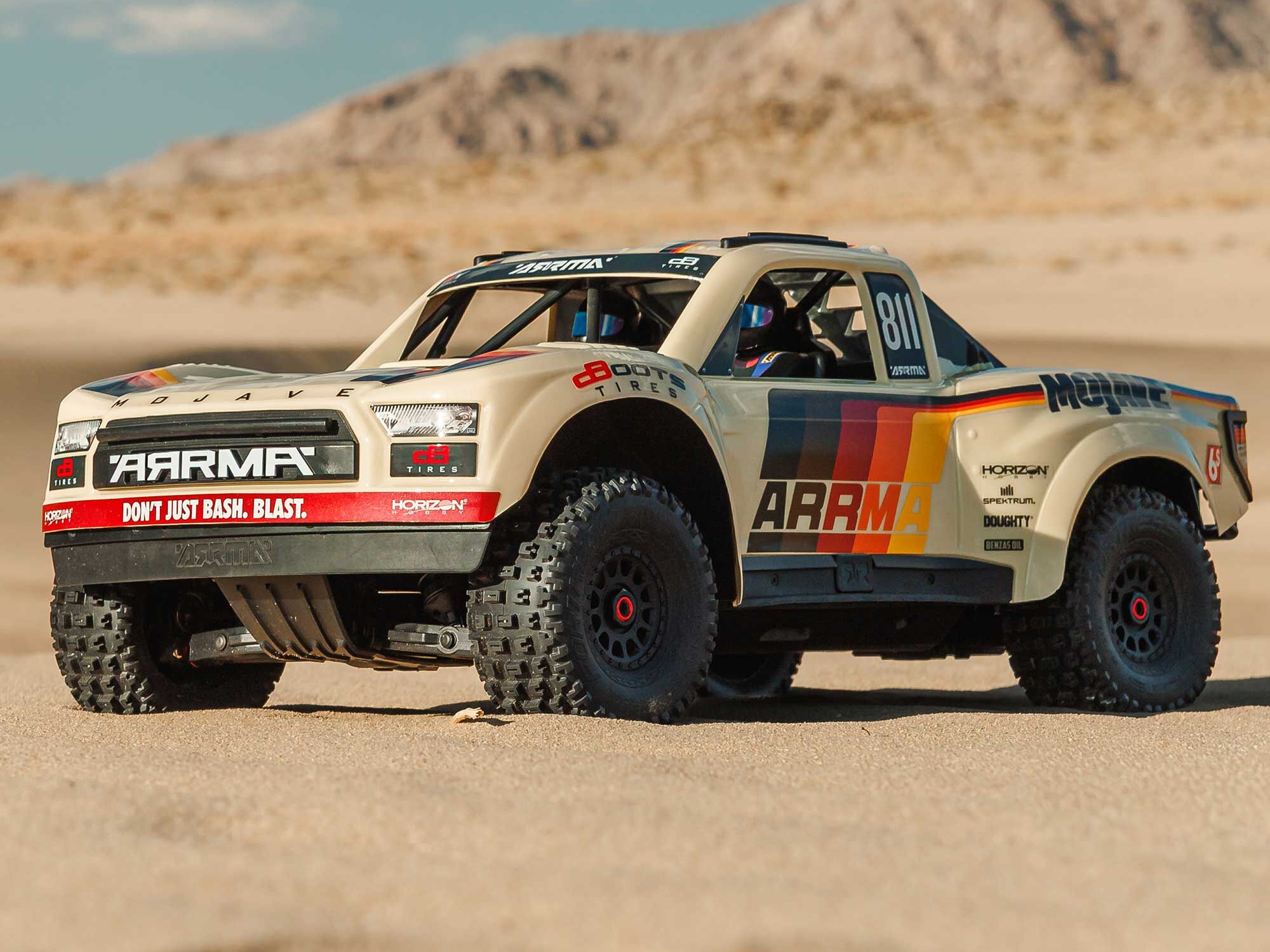 ARRMA 1/7 MOJAVE 6S 4X4 RTR Brushless Desert Truck, Beige - 28