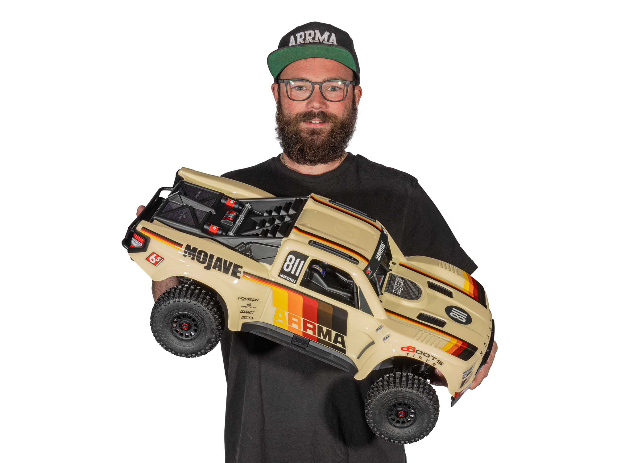 ARRMA 1/7 MOJAVE 6S 4X4 RTR Brushless Desert Truck, Beige - 4