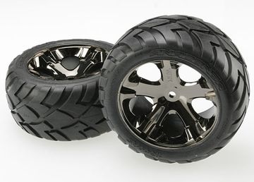 Tires & Wheels Anaconda/AllStar Black Chrome 2,8" Rear (2)