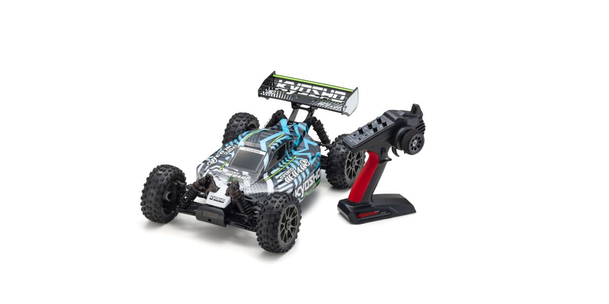 Kyosho 34118T2B Kyosho Inferno Neo VE 4.0 1:8 RC Brushless EP Readyset - T2 White